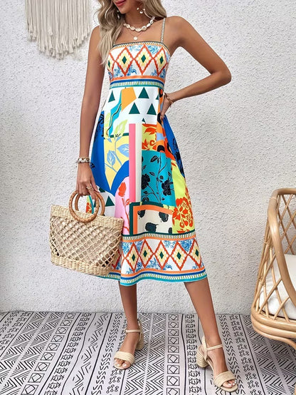 Women's Sleeveless Midi Dress